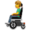 Man in Motorized Wheelchair emoji on LG